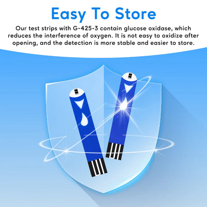 Blood Glucose Meter with Bllod Sugar Test Strips - BLAKESTORE-NG
