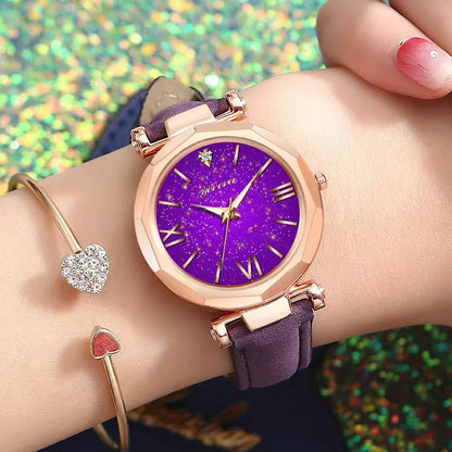 Luxury Women Quartz Watch with Silica Gel Strap. - BLAKESTORE-NG