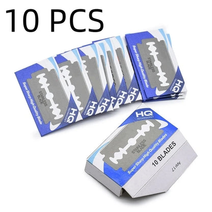 Men Shaving Razor with Blade.