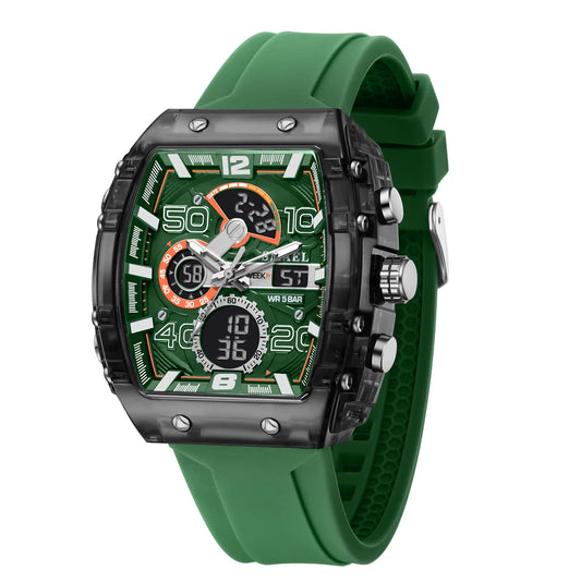 SMAEL 8109 Men’s Electronic Watch | Dual Display Waterproof Luminous