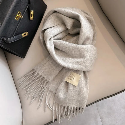 Winter Narrow Scarf- 100% Wool
