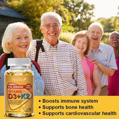 Mulittea Vitamin D3+K2 Capsules Promote Immunity. - BLAKESTORE-NG