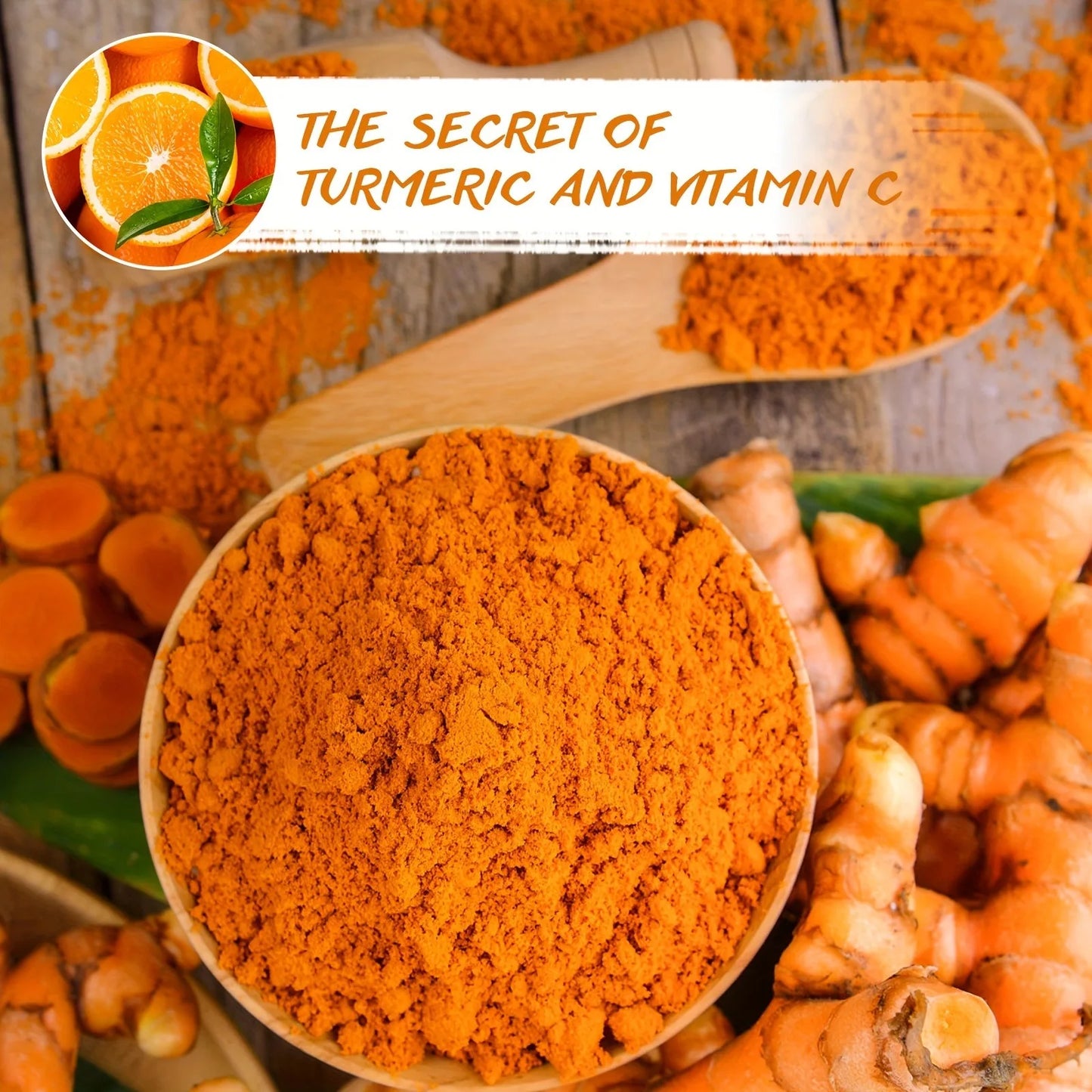 Turmeric VitaminC Clay Deep Cleansing Facial Mask.