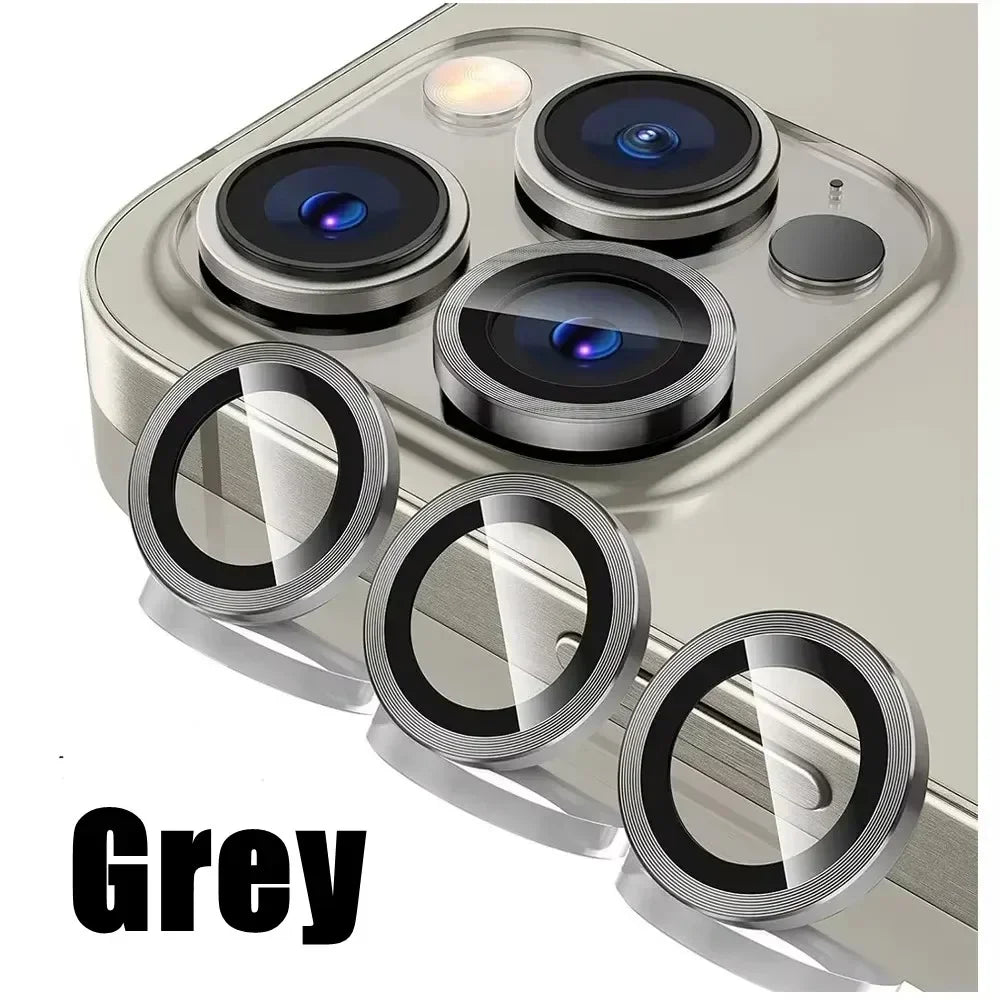 3Pcs Metal Lens Protector Glass for IPhone.