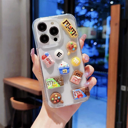 Super Cute M beans chocolate Phone Case.