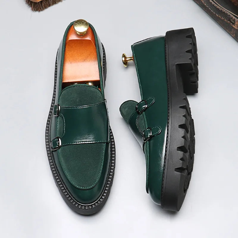 Men's Casual Leather Shoes. British Style Loafers.