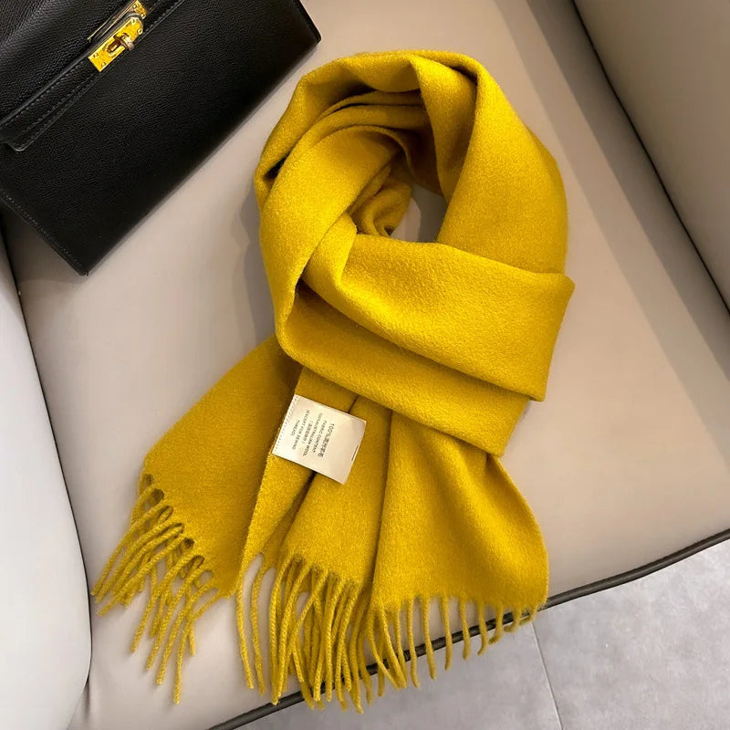 Winter Narrow Scarf- 100% Wool