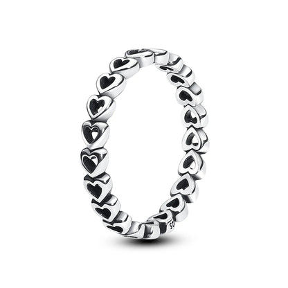 Love heart 925 Sterling Silver Rings For Women - BLAKESTORE-NG