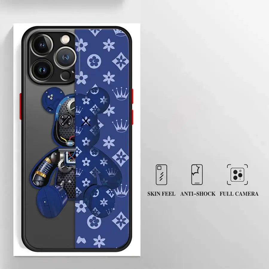 Fashionable Robot Bear Brand Phone Case.