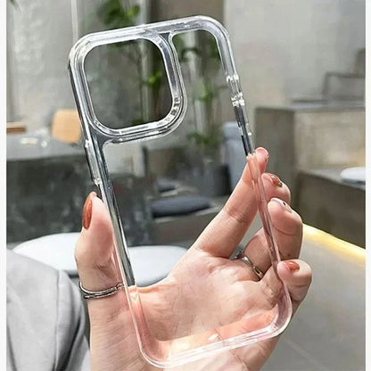 Luxury Silicone Transparent Shockproof Armo Case.