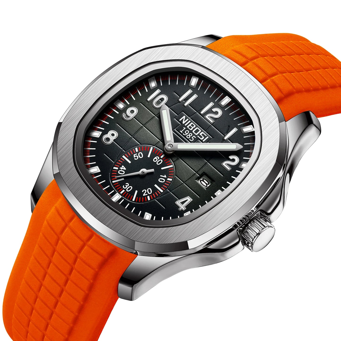 Men Silicone Quartz Watch.