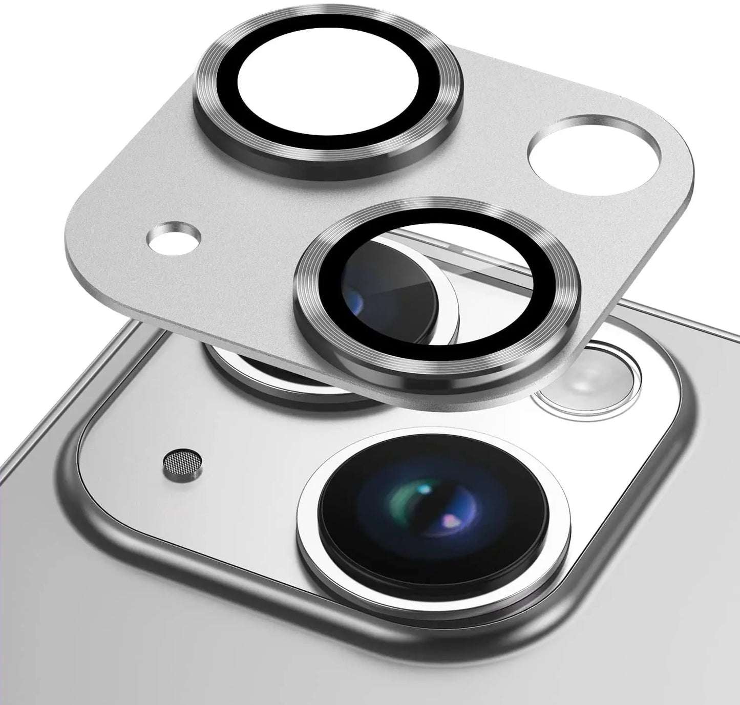 Metal Tempered Glass Camera Lens Protector Film Cover For iPhone.