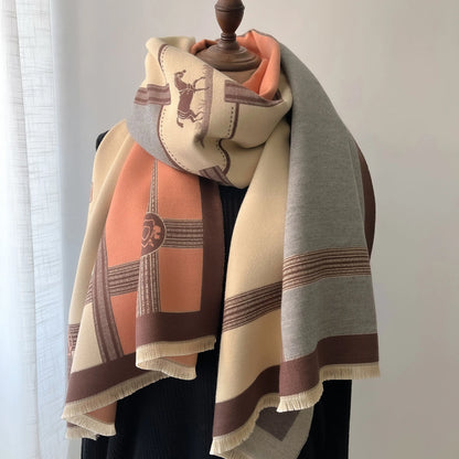 NEW Luxury Winter Thick Warm Scarf .