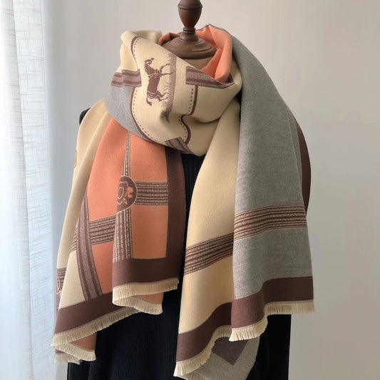 NEW Luxury Winter Thick Warm Scarf .