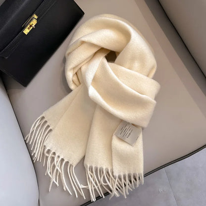 Winter Narrow Scarf- 100% Wool