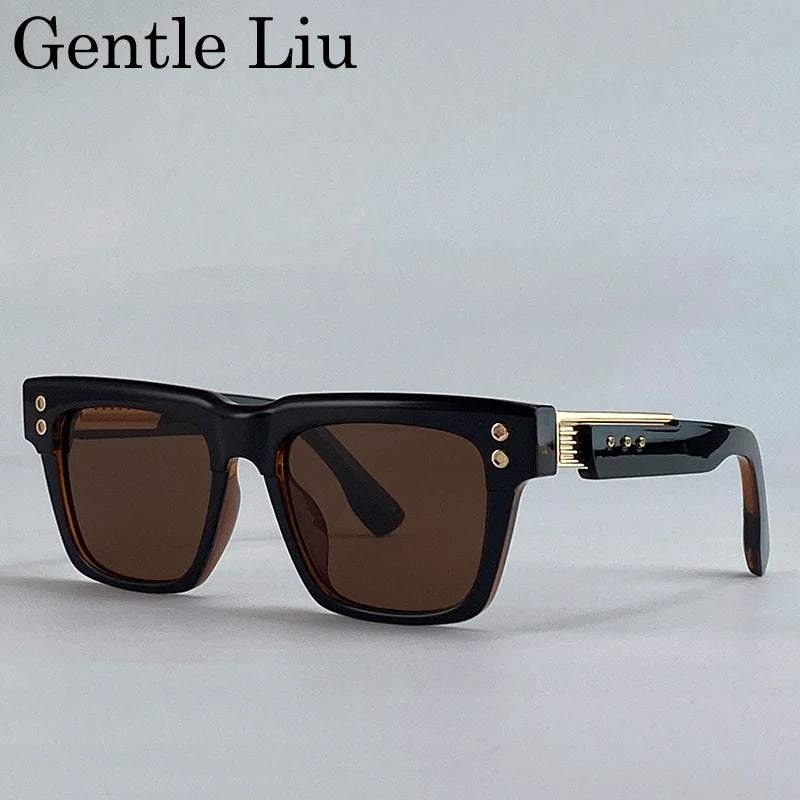 Polarized Square Punk Sunglasses Men UV400