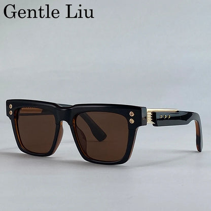 Polarized Square Punk Sunglasses Men UV400