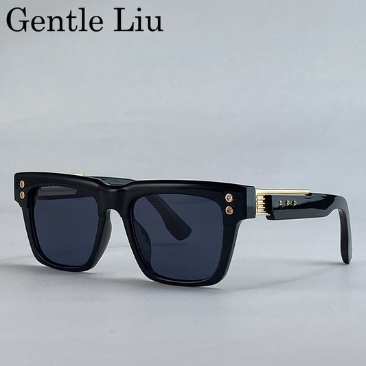 Polarized Square Punk Sunglasses Men UV400