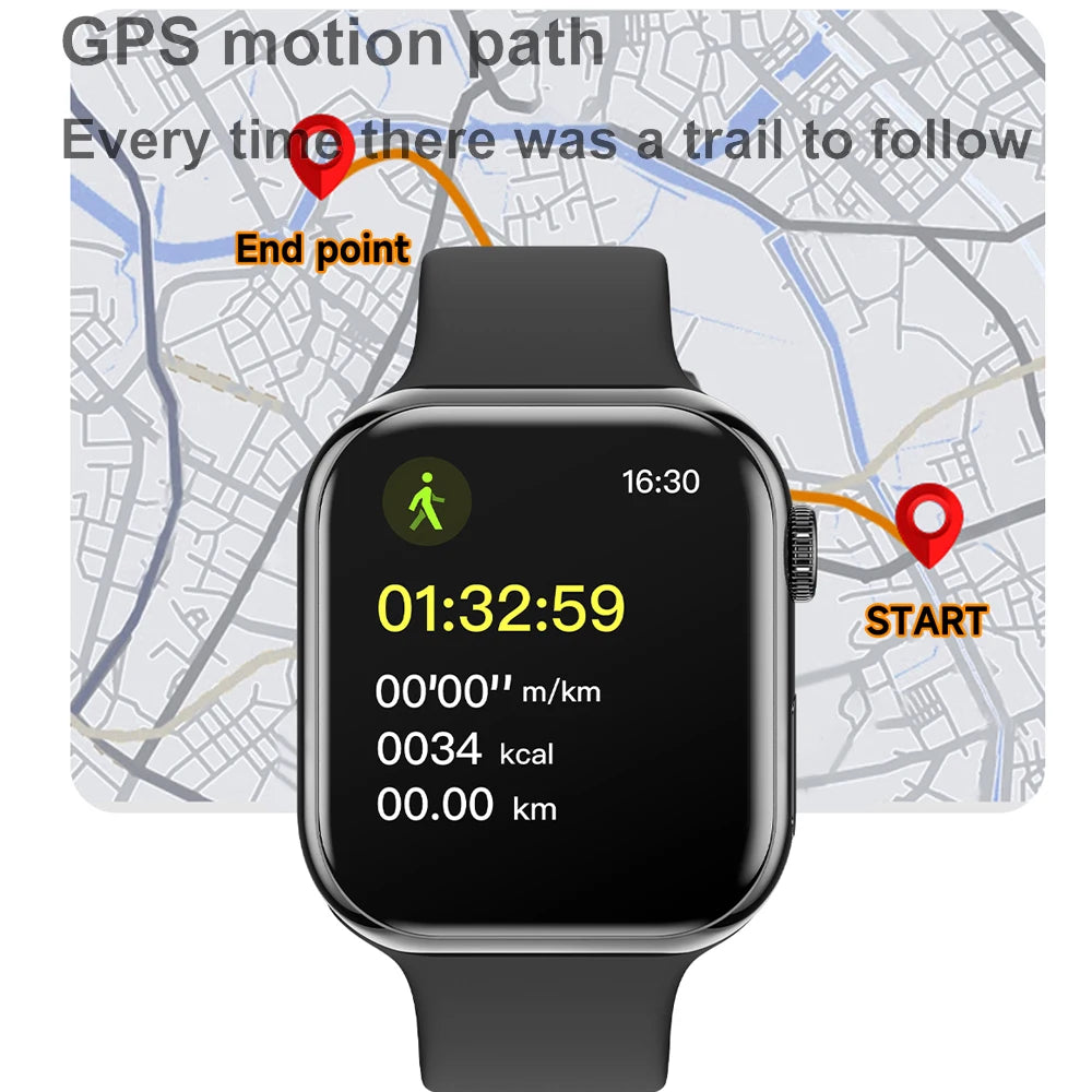 Smart Watch Always on Display GPS Sport Watches for Apple and Android Phones - BLAKESTORE-NG