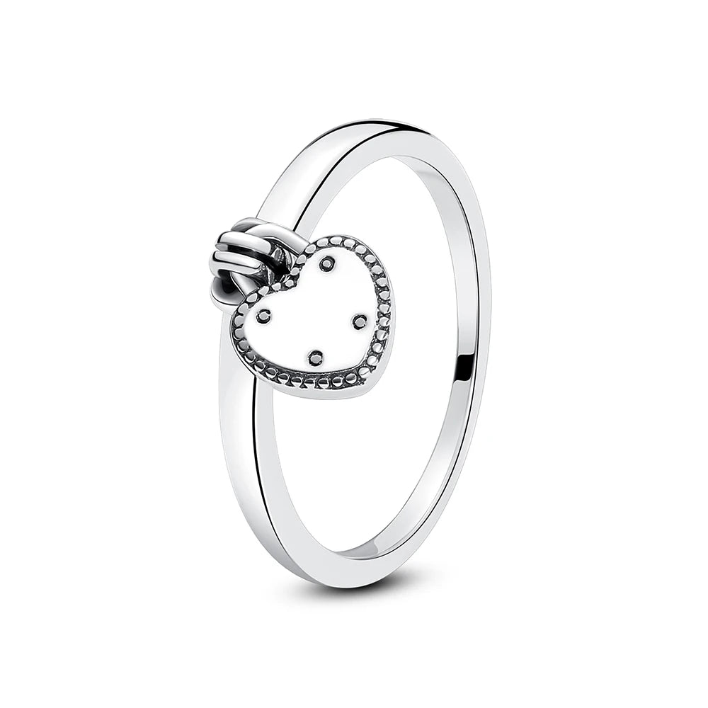 Love heart 925 Sterling Silver Rings For Women - BLAKESTORE-NG