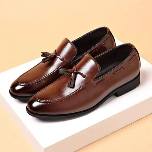 Men's Elegant Dress Shoes. Ideal for Wedding Party. High Quality Dress Shoes.Man Dress Shoes Pointed Toe Office Men Loafers.