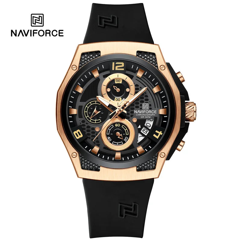 High Quality Luxury Original Men Watch with Silicone Strap. - BLAKESTORE-NG
