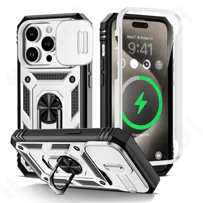 Camera Slide Military Grade Armor IPhone Case.
