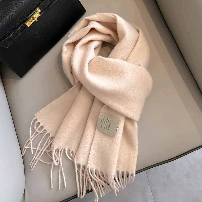 Winter Narrow Scarf- 100% Wool