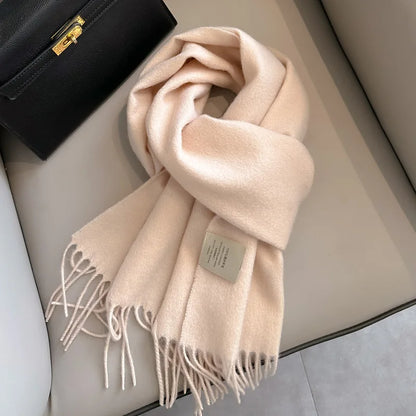 Winter Narrow Scarf- 100% Wool