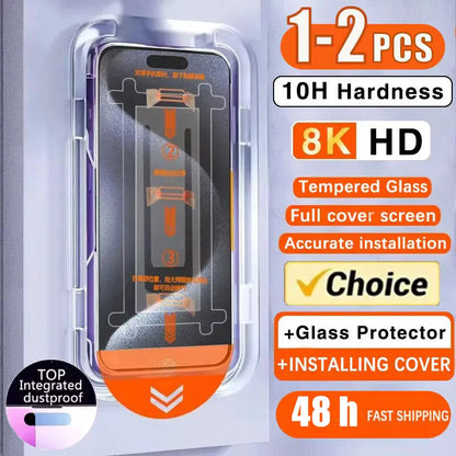 8K HD Tempered Glass Screen Protector For IPhone.