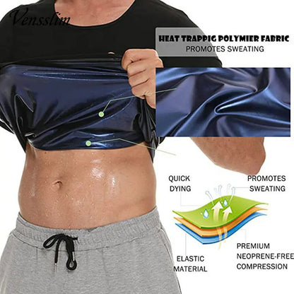 Men’s Sauna Suit Sweat Heat Trapping Workout Vest.