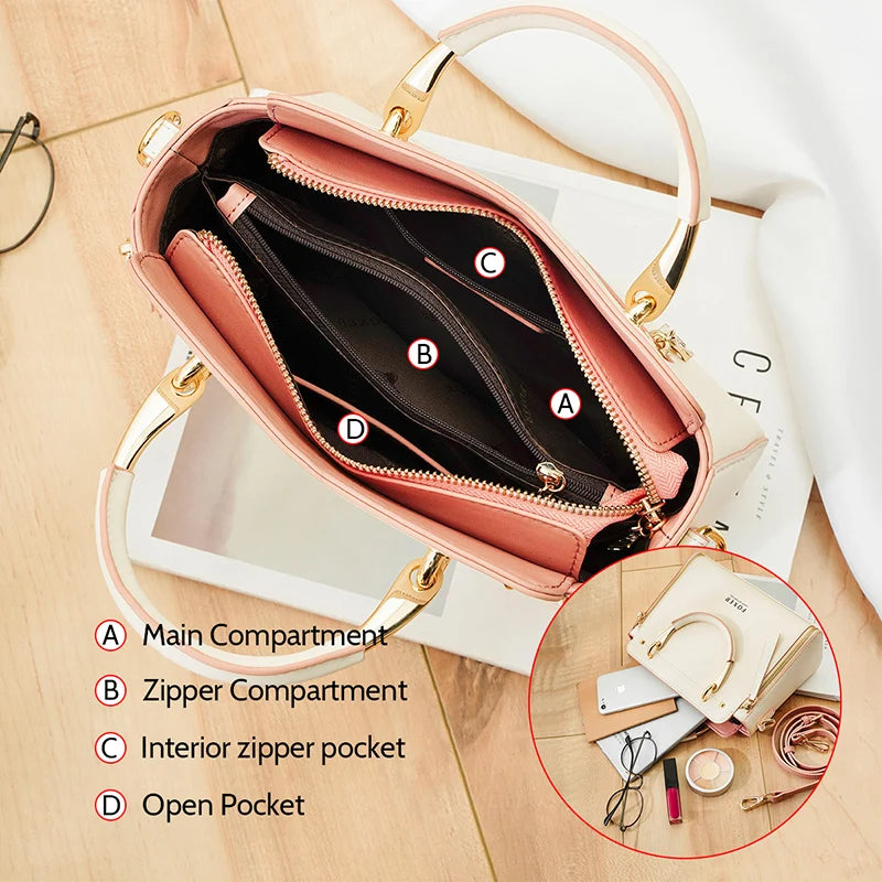 Large Tote Luxury Design Crossbody Purse.