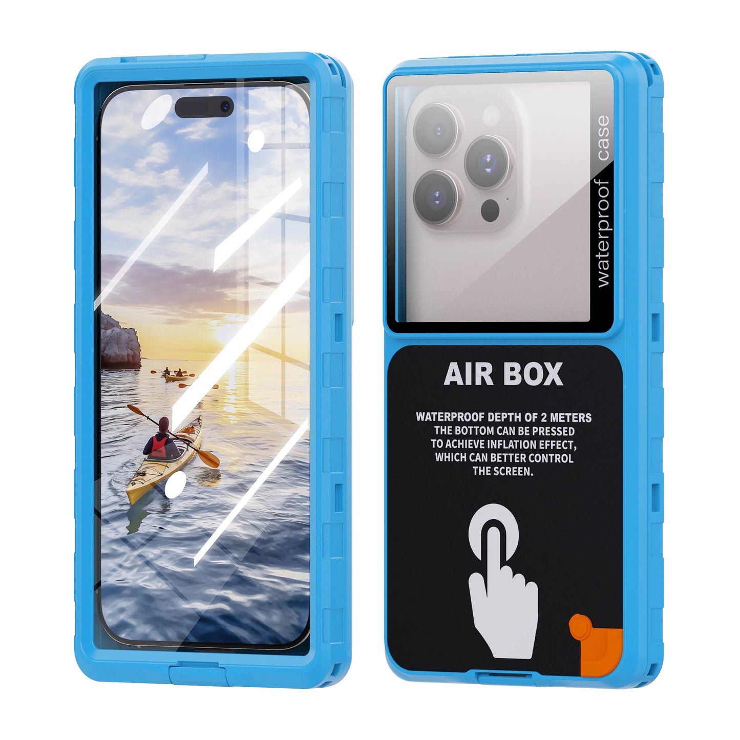 Shellbox Waterproof Phone Case for 6.9' Devices.