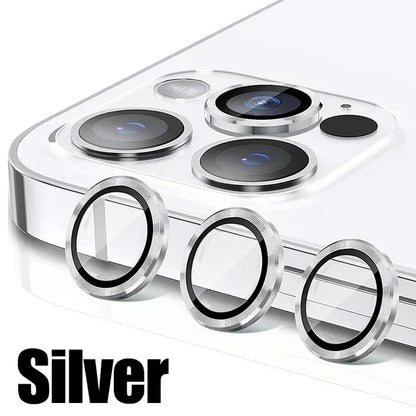 3Pcs Metal Lens Protector Glass for IPhone.