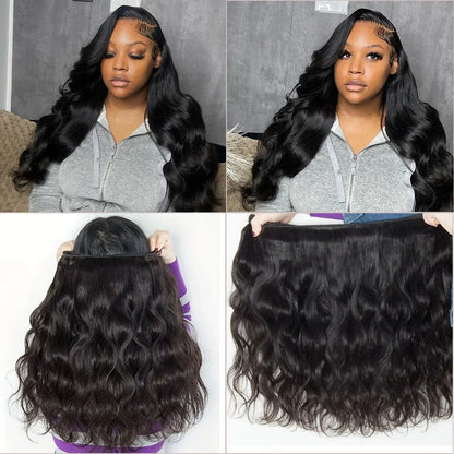 100% Unprocessed Human Hair 30-40 Inch Body Wave.