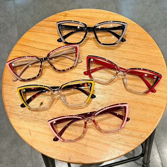 Cat Eye Clear Lens Glasses.