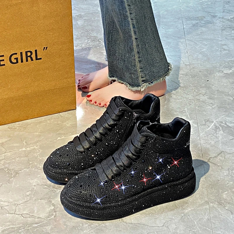 Luxury Diamond Sneakers Full Diamond Shoes.