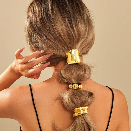 Retro Metal Bright Hair Ring Hair Accessories.