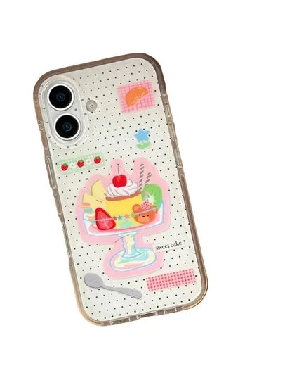 Cute Dessert Ice Cream Stand Holder Phone Case