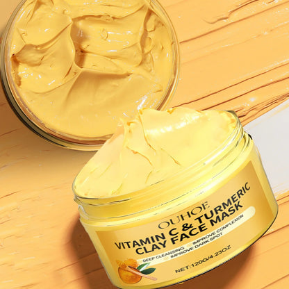 Turmeric VitaminC Clay Deep Cleansing Facial Mask.
