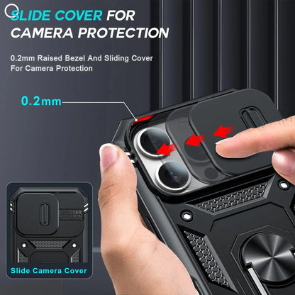 Camera Slide Military Grade Armor IPhone Case.
