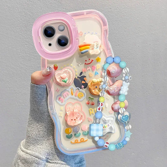 Bead Bracelet Chain Phone Holder.