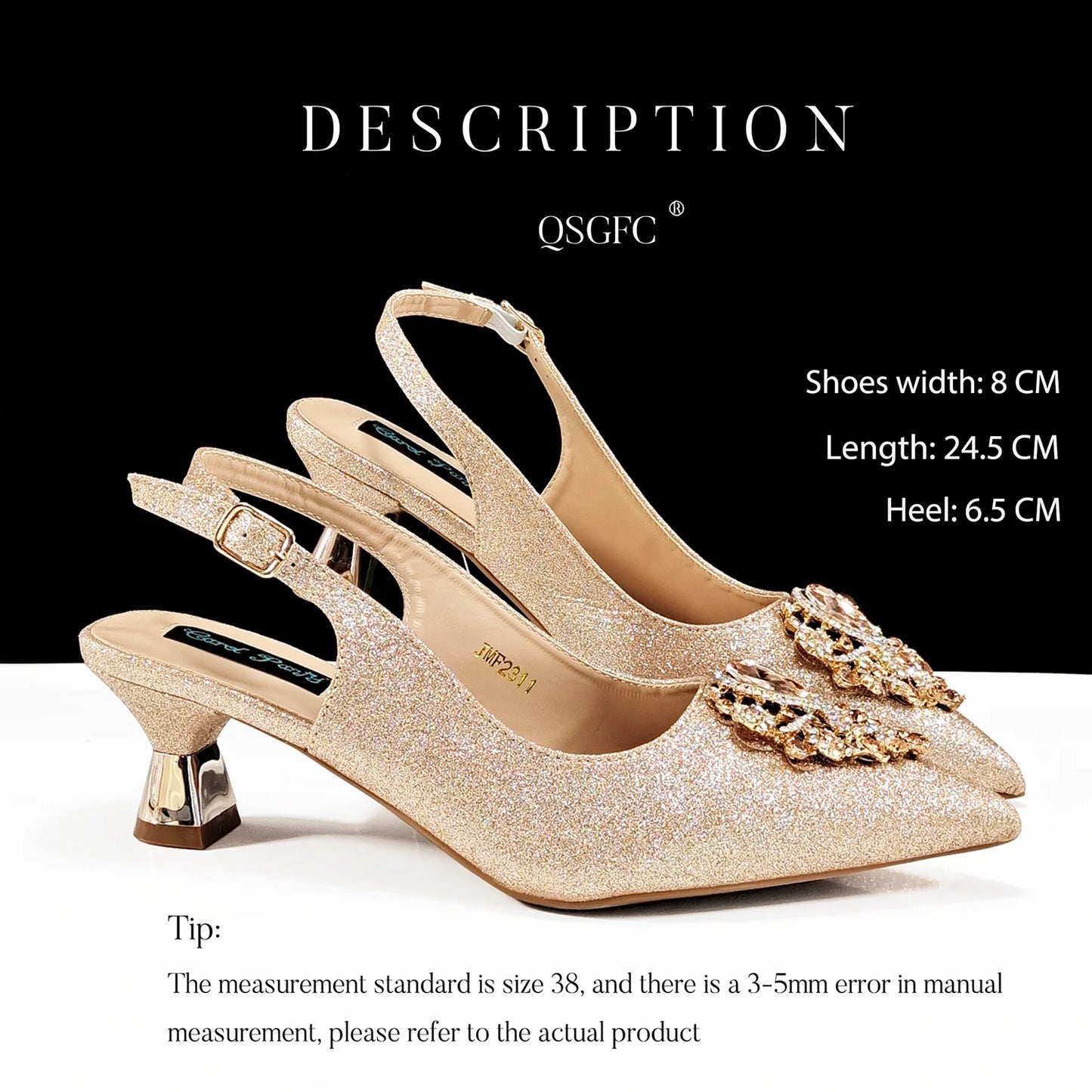 Women High Heels Sandal With Bag Set. Hot Selling INS Pointed-Toe Luxury Style.For Wedding Party