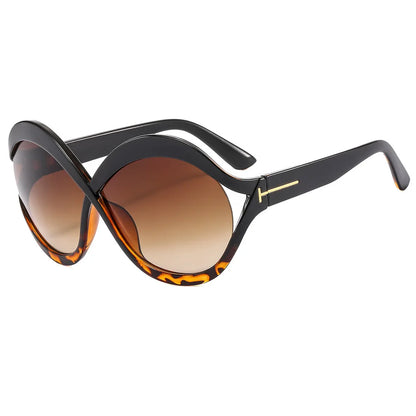 New Oversized Circular Frame Sunglasses for Women