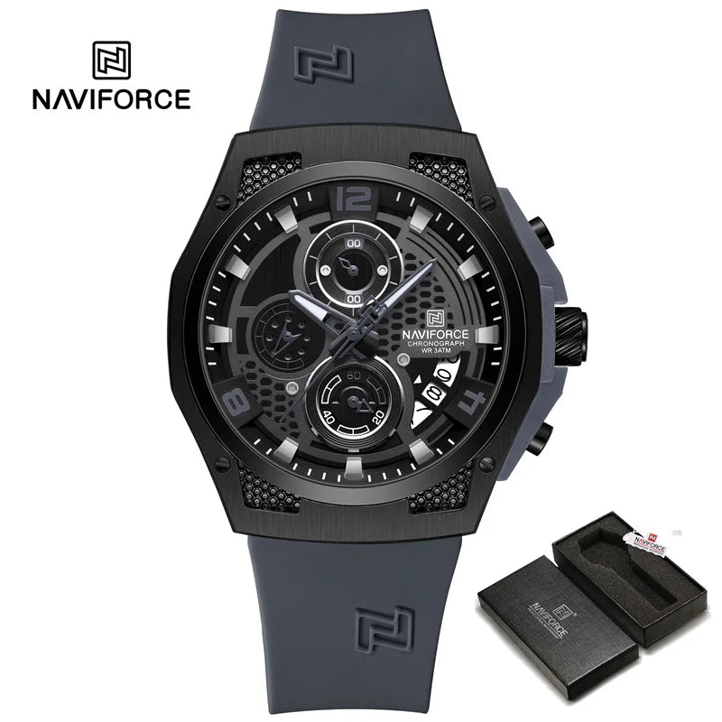 High Quality Luxury Original Men Watch with Silicone Strap. - BLAKESTORE-NG