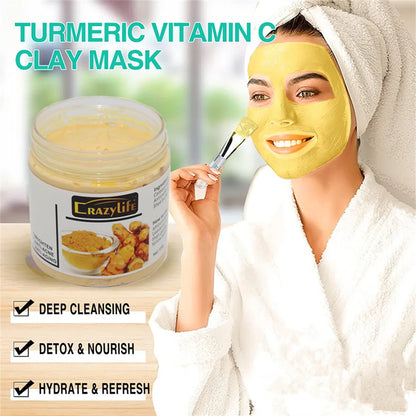 Acne And Blackhead Tumeric Clay Facial Mask. - BLAKESTORE-NG