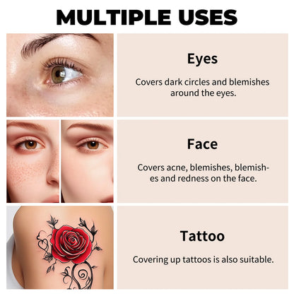 Waterproof Concealer for Tattoos and Scars.