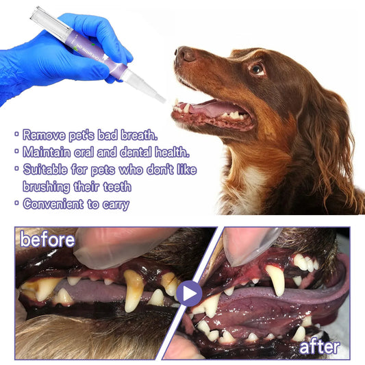 3ml Teeth Cleaning Oral Gel for Dog & Cat.