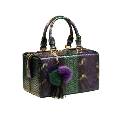 New Fashion Serpentine Women Handbags. European Design Leather Box/Shoulder Bags Female Girl Brand Luxury Crossbody Bag - BLAKESTORE-NG