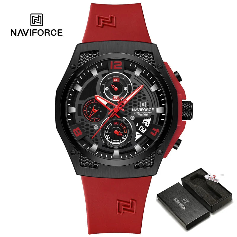 High Quality Luxury Original Men Watch with Silicone Strap. - BLAKESTORE-NG